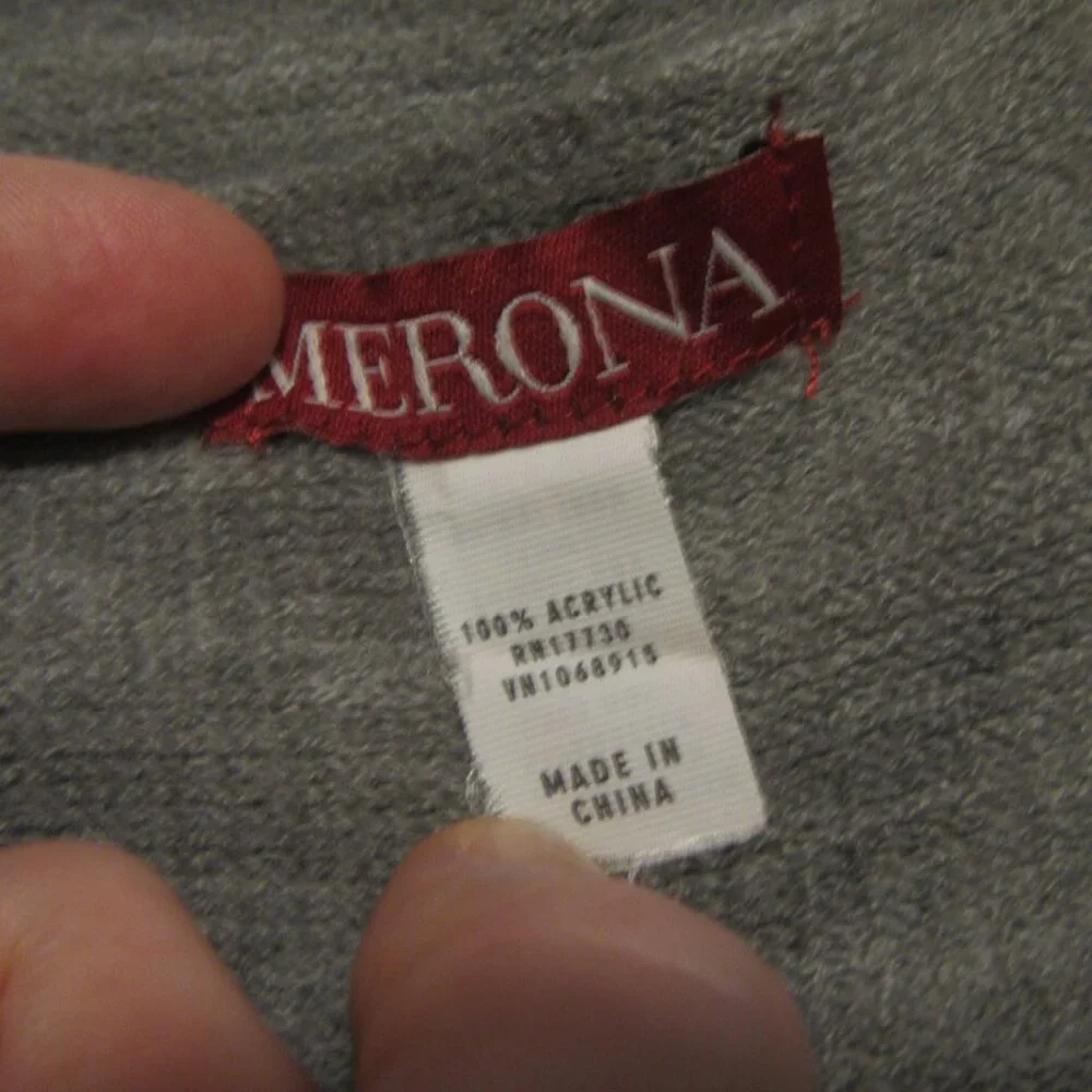 Men's Merona Gray Soft Acrylic Winter Scarf, 72 x 11